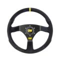 Kierownica zamszowa OMP CARBON S czarna