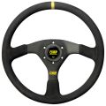 Kierownica zamszowa OMP VELOCITA 380 czarna