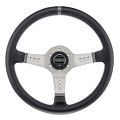 Kierownica skórzana SPARCO L777 czarno-srebrna
