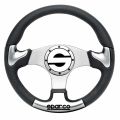 Kierownica poliuretanowa SPARCO P222 czarno-srebrna
