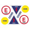 Zestaw 8 naklejek informacyjnych SPARCO