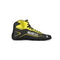 Buty kartingowe dziecięce SPARCO K-POLE czarno-żółte fluo