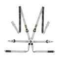 Pasy bezpieczeństwa OMP ONE-D PULL UP - 2'', 6-pkt. FIA 8853-2016 biało-czarne