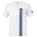 T-shirt SPARCO BIG STRIPES MARTINI RACING biały