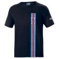 T-shirt SPARCO BIG STRIPES MARTINI RACING czarny
