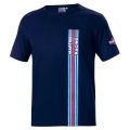 T-shirt SPARCO BIG STRIPES MARTINI RACING granatowy