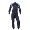 Kombinezon OMP TECNICA HYBRID FIA 8856-2018 granatowo-błękitny
