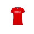 T-shirt SPARCO FRAME LADY czerwony