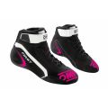 Buty OMP FIRST FIA 8856-2018 czarno-fuksjowe