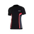 T-shirt SPARCO HYPER-T czarno-czerwony