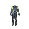 Kombinezon dziecięcy SPARCO PRIME K ADVANCED FIA 8877-2022 czarno-szaro-żółty
