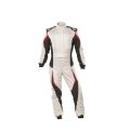 Kombinezon OMP TECNICA EVO FIA 8856-2018 biało-czarny