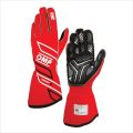 Rękawice OMP ONE-S 2025 FIA 8856-2018 czerwone