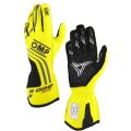 Rękawice OMP ONE EVO X FIA 8856-2018 żółte fluo