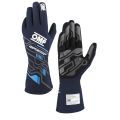 Rękawice OMP SPORT 2025 FIA 8856-2018 granatowo-błękitne