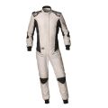 Kombinezon OMP TECNICA SUPERLIGHT FIA 8856-2018 biało-antracytowy