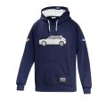 Bluza z kapturem SPARCO LANCIA HF DELTA INTEGRALE granatowo-biała