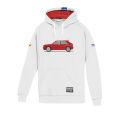Bluza z kapturem SPARCO LANCIA HF DELTA INTEGRALE biało-czerwona