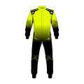Kombinezon OMP ONE ART AIR FIA 8856-2018 czarno-żółty fluo