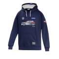 Bluza z kapturem SPARCO LANCIA DELTA MARTINI RACING granatowa