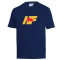 Koszulka T-Shirt SPARCO LANCIA HF YELLOW granatowa