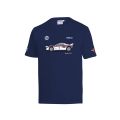 Koszulka T-Shirt SPARCO LANCIA RALLY 037 MARTINI RACING granatowa