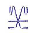Pasy bezpieczeństwa SPARCO FIA COMPETITION H-2 PU 2", 6-pkt. FIA 8853-2016 niebieskie