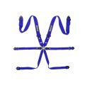Pasy bezpieczeństwa SPARCO FIA COMPETITION H-3 STEEL 3", 6-pkt. FIA 8853-2016 niebieskie