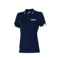 Koszulka polo z zamkiem damska SPARCO LADY granatowa