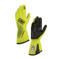 Rękawice OMP ONE EVO FX FIA 8856-2018 żółte fluo