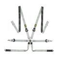 Pasy bezpieczeństwa OMP ONE-D PULL UP BEZ MAGNEZU – 2'', 6-pkt. FIA 8853-2016 biało-czarne