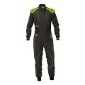Kombinezon kartingowy dziecięcy OMP KS-4 antracytowo-żółty fluo