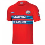 T-shirt SPARCO MARTINI RACING - czerwony