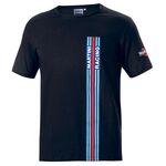 T-shirt SPARCO MARTINI RACING BIG STRIPES - czarny