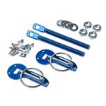 Zapinki kołkowe SPARCO aluminiowe - niebieskie