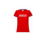 T-shirt SPARCO FRAME LADY - czerwony