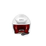 KASK SPARCO FLUX RJ-I 8859-2024 biało-czerwony