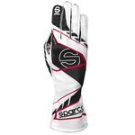 Rękawice Sparco K-Arrow+ 8877-2022 biało-czarne