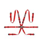 Pasy bezpieczeństwa Sparco COMPETITION H-2 PD 8853-2016 6-pkt. czerwone