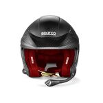 Kask Sparco Flux RJ-I CARBON 8859-2024 czarno-czerwony