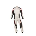 Kombinezon OMP TECNICA EVO FIA 8856-2018 biało-czarny