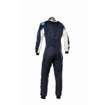 Kombinezon OMP TECNICA EVO FIA 8856-2018 granatowo-biało-błękitny