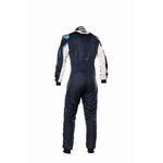 Kombinezon OMP TECNICA EVO FIA 8856-2018 granatowo-biało-błękitny