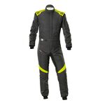 Kombinezon OMP First Evo 2025 FIA 8856-2018 antracytowo-żółty