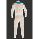 Kombinezon OMP Tecnica Superlight FIA 8856-2018 granatowo-pomarańczowy fluo