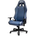 Fotel biurowy Sparco Coach niebiesko-szary