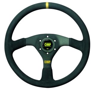 Kierownica zamszowa OMP VELOCITA czarna
