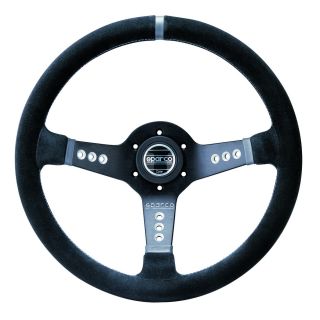 Kierownica zamszowa SPARCO L777 czarna