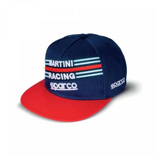 Czapeczka SPARCO FLAT VISOR MARTINI RACING