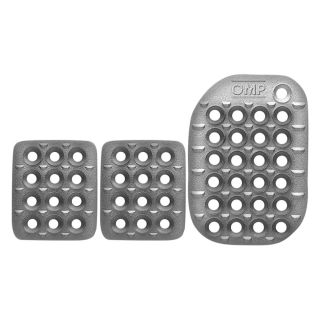 Nakładki na pedały OMP - srebrne